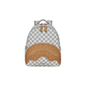 SPRAYGROUND EMBOSSED CREAM CHECK SAVAGE BACKPACK