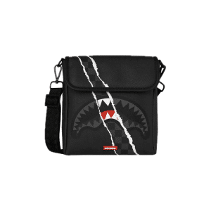 SPRAYGROUND CENTER RIP REVEALING GRAY CHECK MESSENGER SLING
