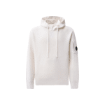 C.P. COMPANY LAMBSWOOL GRS KNITTED HOODED SWEATER