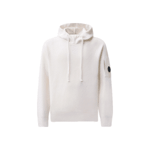 C.P. COMPANY LAMBSWOOL GRS KNITTED HOODED SWEATER