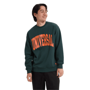 UNIVERSAL OVERALL UNIVERSAL OVERALL LOGO SWEAT DARK GREEN