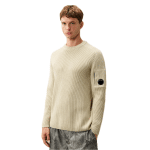 C.P. COMPANY FULL RIB COTTON CREWNECK	LENS SWEATER