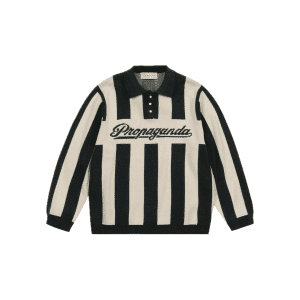 PROPAGANDA STRIPE SWEATER GREEN PROUD & STRIPE