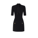 ELISABETTA FRANCHI ABITO MINI IN MAGLIA CON BOTTONI AM04S66E2