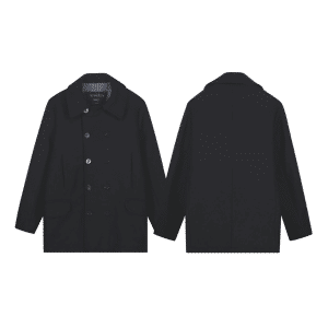 TELA GENOVA PORTO PEACOAT ORIGINALE IN LANA IDROREPELLENTE