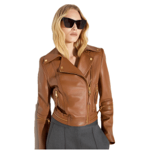 ELISABETTA FRANCHI GIACCA BIKER IN PELLE GD01Z66E2