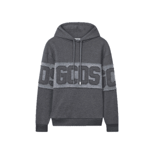 GCDS BAND LOGO PATCHED HOODIE