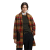 Red gold khaki check
