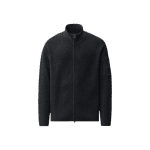 C.P. COMPANY WAFFLE KNIT COTTON ZIP LENS CARDIGAN