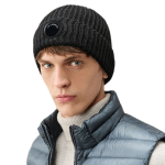 C.P. COMPANY EXTRAFINE MERINO WOOL LENS BEANIE